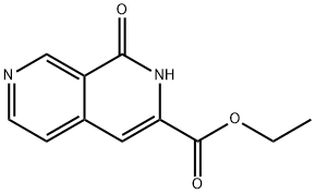 ethyl 1-hydroxy-2,7-naphthyridine-3-carboxylate Struktur