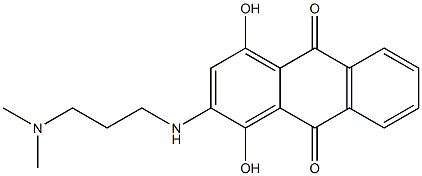 2-((3-(dimethylamino)propyl)amino)-1,4-dihydroxyanthra-9,10-quinone|化合物 T24513
