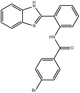 N-(2-(1H-benzo[d]imidazol-2-yl)phenyl)-4-bromobenzamide Structure
