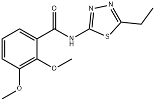 N-(5-ethyl-1,3,4-thiadiazol-2-yl)-2,3-dimethoxybenzamide Struktur