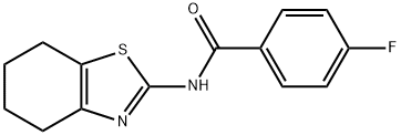 4-fluoro-N-(4,5,6,7-tetrahydrobenzo[d]thiazol-2-yl)benzamide,392236-74-7,结构式