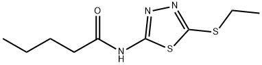 N-(5-(ethylthio)-1,3,4-thiadiazol-2-yl)pentanamide Structure