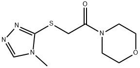2-((4-methyl-4H-1,2,4-triazol-3-yl)thio)-1-morpholinoethan-1-one Structure