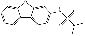 3-(dimethylsulfamoylamino)dibenzofuran Struktur