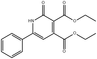 DIETHYL 2-HYDROXY-6-PHENYLPYRIDINE-3,4-DICARBOXYLATE (重氮化产物) 结构式