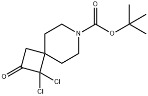 7-BOC-1,1-二氯-7-氮杂螺[3.5]壬烷-2-酮, 396653-31-9, 结构式