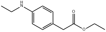 ETHYL 2-(4-(ETHYLAMINO)PHENYL)ACETATE Struktur