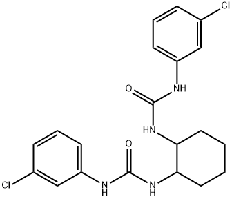 1-(3-chlorophenyl)-3-[2-[(3-chlorophenyl)carbamoylamino]cyclohexyl]urea Structure