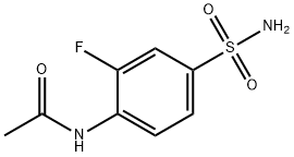 N-(2-氟-4-氨磺酰基苯基)乙酰胺 结构式