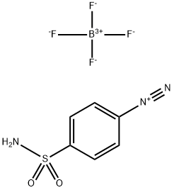 Benzenediazonium, 4-(aminosulfonyl)-, tetrafluoroborate(1-) Structure