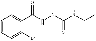 1-[(2-bromobenzoyl)amino]-3-ethylthiourea Struktur