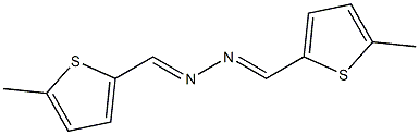 bis[(5-methyl-2-thienyl)methylene]hydrazine Structure