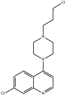 7-Chloro-4-[4-(3-chloropropyl)-1-piperazinyl]-quinoline Struktur