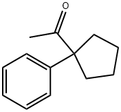 1-(1-phenylcyclopentyl)ethanone 化学構造式