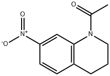 1-acetyl-7-nitro-1,2,3,4-tetrahydroquinoline 化学構造式
