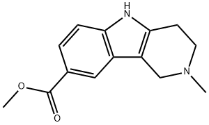 2-Methyl-2,3,4,5-tetrahydro-1H-pyrido[4,3-b]indole-8-carboxylic acid methyl ester Structure