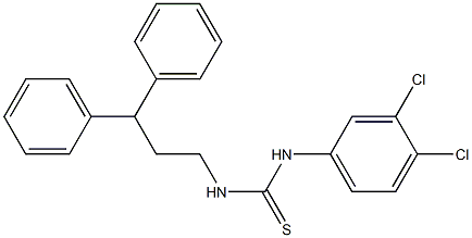 1-(3,4-dichlorophenyl)-3-(3,3-diphenylpropyl)thiourea Structure