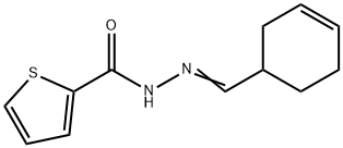 N-[(E)-cyclohex-3-en-1-ylmethylideneamino]thiophene-2-carboxamide Struktur