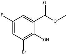 3-溴-5-氟-2-羟基苯甲酸甲酯, 4068-73-9, 结构式