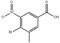 4-Bromo-3-methyl-5-nitro-benzoic acid,408533-82-4,结构式