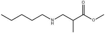 methyl 2-methyl-3-(pentylamino)propanoate Struktur