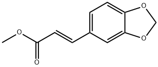 3,4-(メチレンジオキシ)けい皮酸メチル 化学構造式