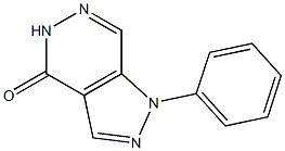1-Phenyl-1H-pyrazolo[3,4-d]pyridazin-4(5H)-one Struktur
