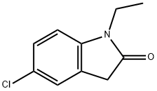 5-chloro-1-ethyl-1,3-dihydro-2H-indol-2-one Structure