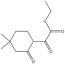 (4,4-Dimethyl-2-oxo-cyclohexyl)-oxo-acetic acid ethyl ester Structure