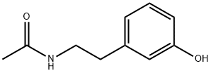 N-[2-(3-hydroxy-phenyl)ethyl]acetamide Struktur