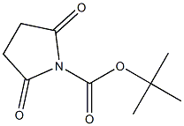 1-Pyrrolidinecarboxylic acid, 2,5-dioxo-, 1,1-dimethylethyl ester Struktur