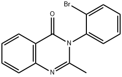 4(3H)-Quinazolinone, 3-(2-bromophenyl)-2-methyl- 结构式