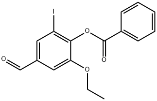 2-乙氧基-4-甲酰基-6-碘苯基苯甲酸盐, 432017-15-7, 结构式