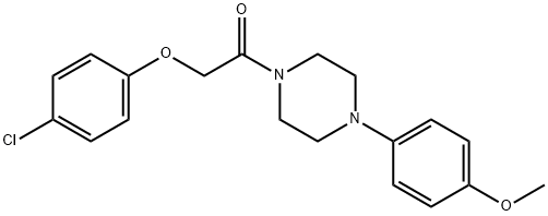 1-[(4-chlorophenoxy)acetyl]-4-(4-methoxyphenyl)piperazine