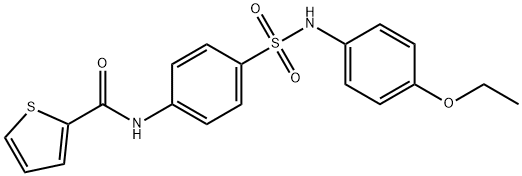 N-(4-{[(4-ethoxyphenyl)amino]sulfonyl}phenyl)-2-thiophenecarboxamide Struktur