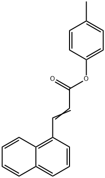4-methylphenyl 3-(1-naphthyl)acrylate,433327-21-0,结构式