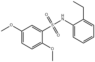 N-(2-ethylphenyl)-2,5-dimethoxybenzenesulfonamide Structure