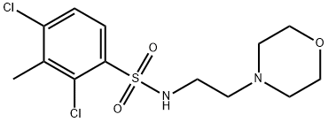 2,4-dichloro-3-methyl-N-(2-morpholinoethyl)benzenesulfonamide Structure