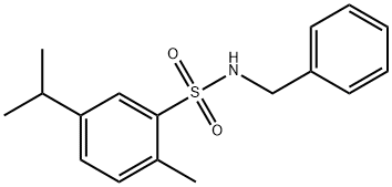 N-benzyl-5-isopropyl-2-methylbenzenesulfonamide Structure