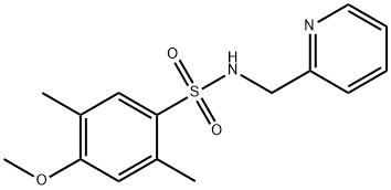 4-methoxy-2,5-dimethyl-N-(pyridin-2-ylmethyl)benzenesulfonamide Structure