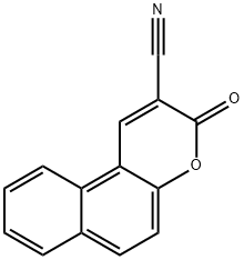 3H-Naphtho[2,1-b]pyran-2-carbonitrile, 3-oxo- Struktur