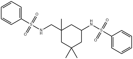 N-[[5-(benzenesulfonamido)-1,3,3-trimethylcyclohexyl]methyl]benzenesulfonamide|