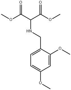2-(2,4-Dimethoxy-benzylamino)-malonic acid dimethyl ester Structure