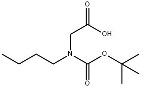 (tert-Butoxycarbonyl-butyl-amino)-acetic acid Struktur