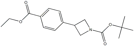 1-AZETIDINECARBOXYLIC ACID, 3-[4-(ETHOXYCARBONYL)PHENYL]-, 1,1-DIMETHYLETHYL ESTER