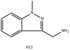 (1-methyl-1H-indazol-3-yl)methylamine.hydrochloride Struktur