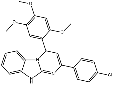440640-70-0 2-(4-chlorophenyl)-4-(2,4,5-trimethoxyphenyl)-1,4-dihydrobenzo[4,5]imidazo[1,2-a]pyrimidine