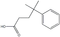4-methyl-4-phenylpentanoic acid Struktur