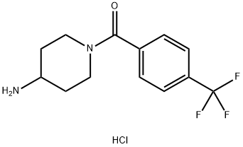 (4-Aminopiperidin-1-yl)[4-(trifluoromethyl)phenyl]methanone hydrochloride|442127-93-7