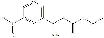 ethyl 3-amino-3-(3-nitrophenyl)propanoate Struktur